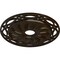 Ekena Millwork Loera Ceiling Medallion (Fits Canopies up to 6 1/4"), 26 5/8"OD x 4 1/2"ID x 1 3/8"P, Bronze CM26LOBZS - alternate 3
